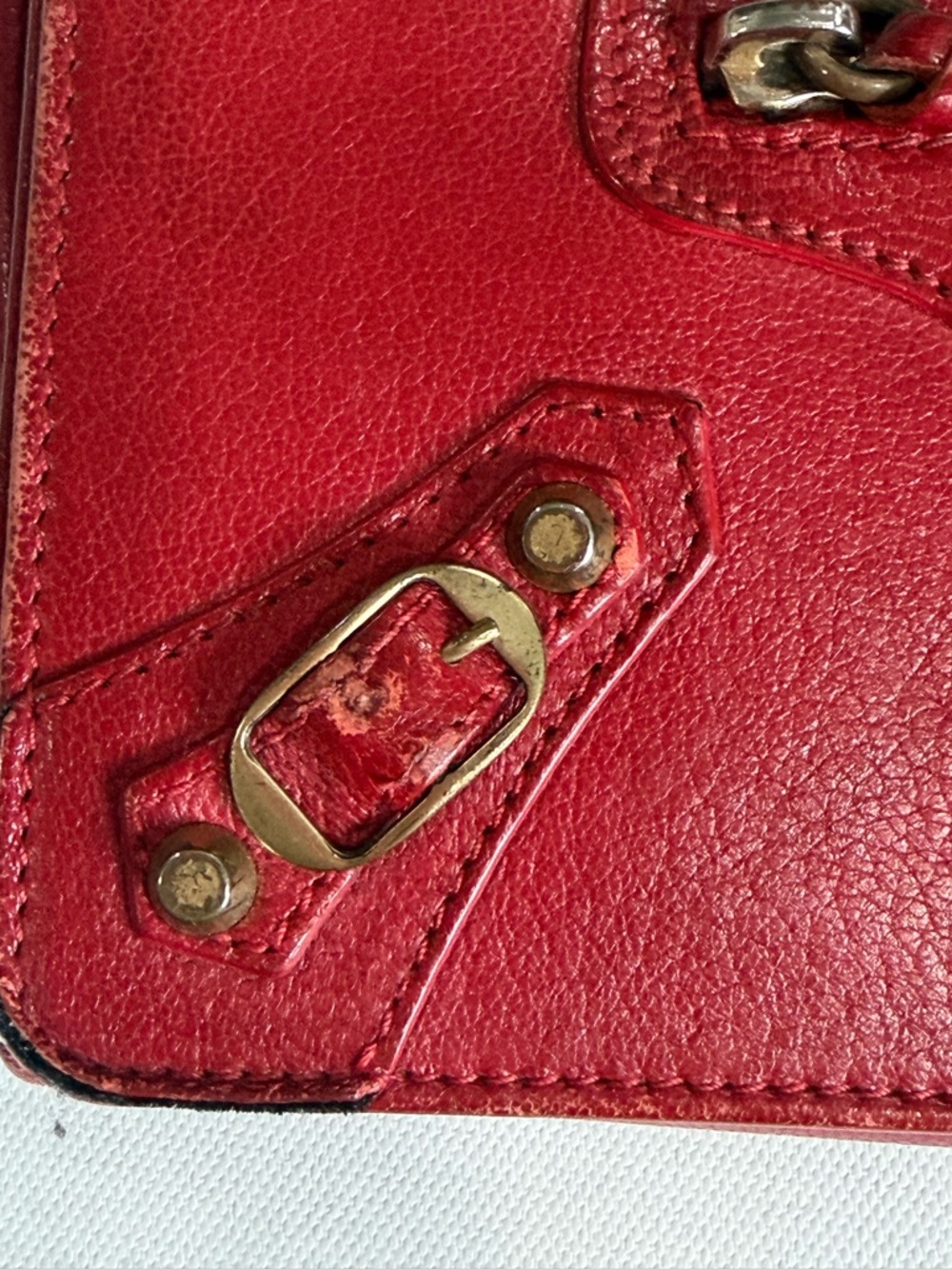 BALENCIAGA Purse Red Women Authentic secondhand - Picture 3 of 16
